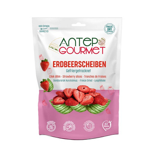 Erdbeerscheiben gefriergetrocknet (15 g) – Antep Gourmet