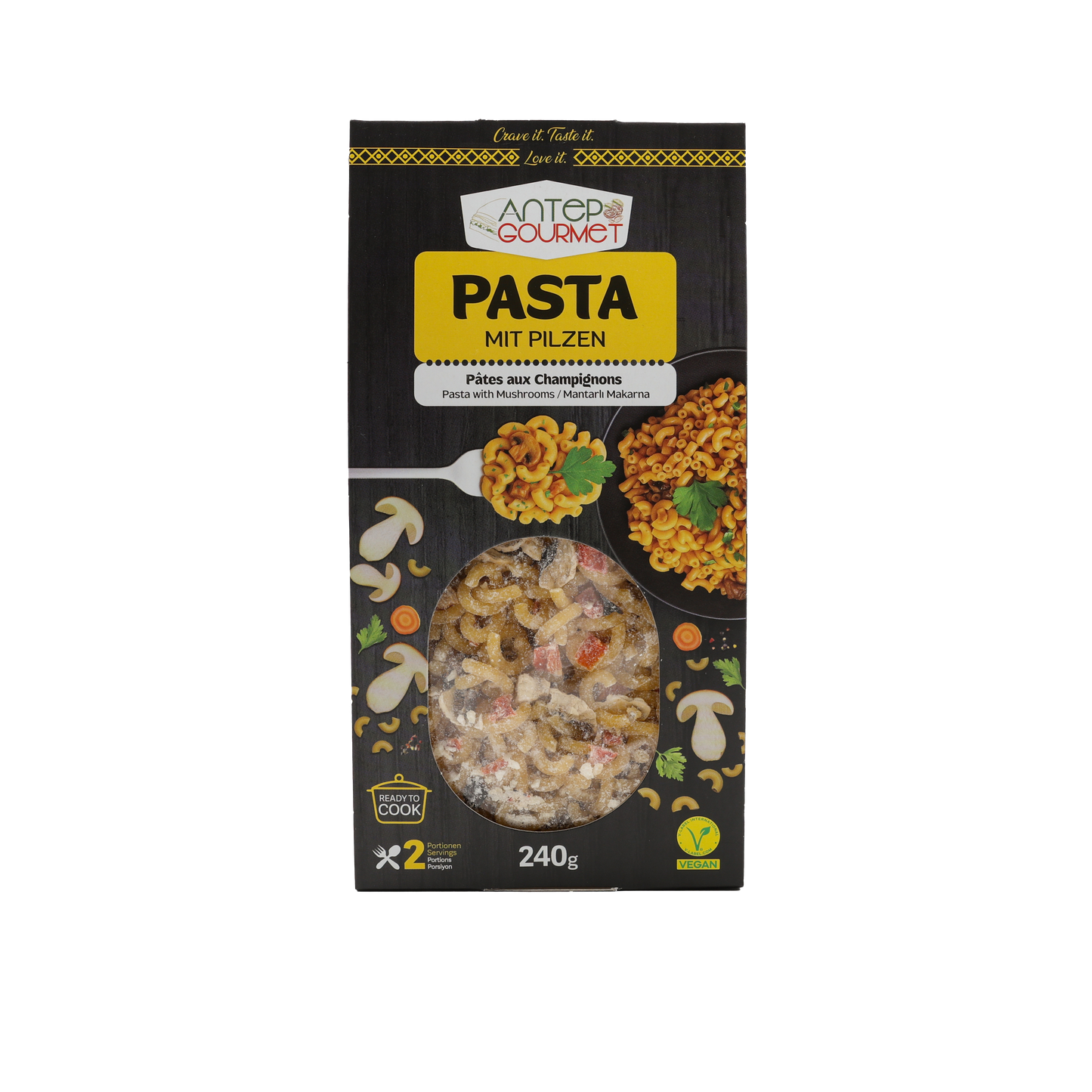 Pasta mit Pilzen (240 g)